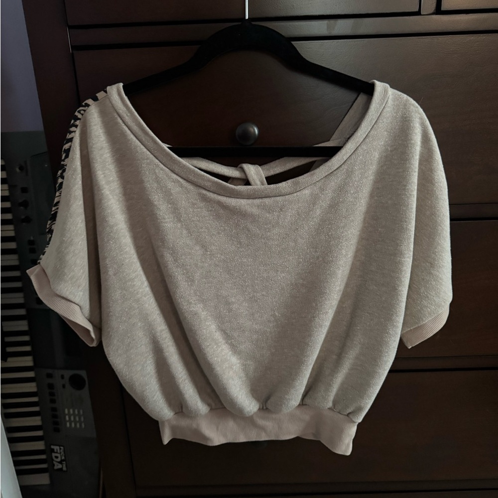 Pretty Rebellious Beige Sweatshirt